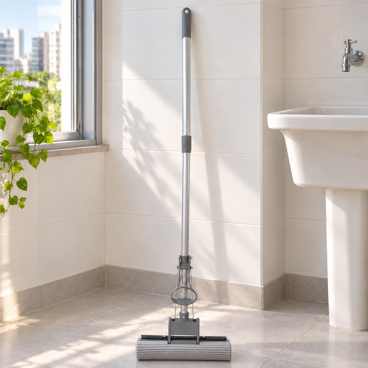 Mop Esponja com Cabo Extensível