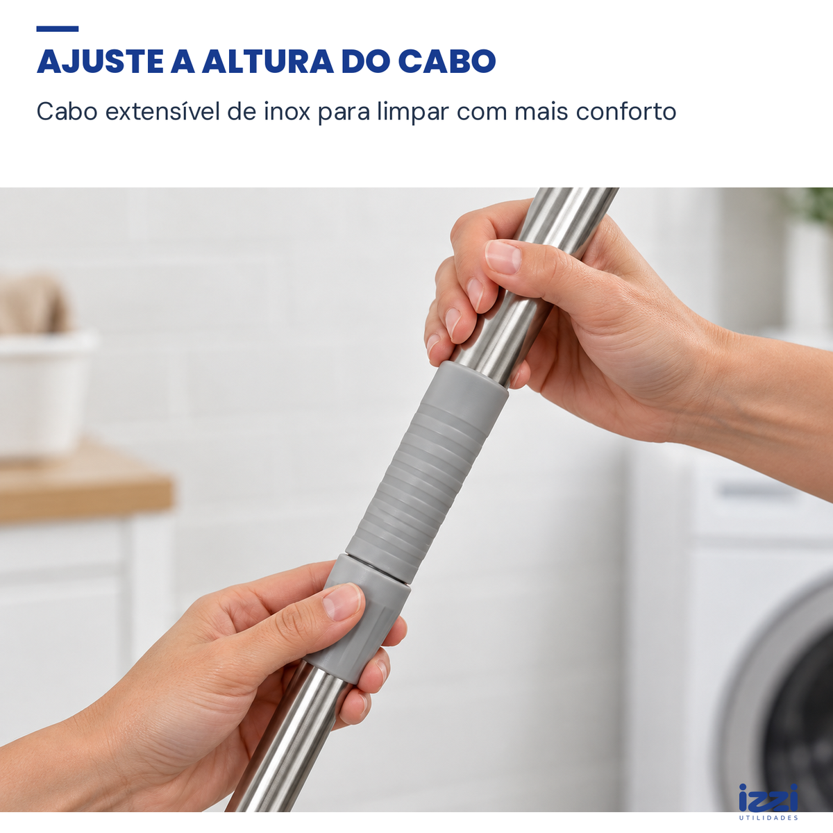 Rodo Magico de Silicone Flexível 50cm com Cabo Extensível