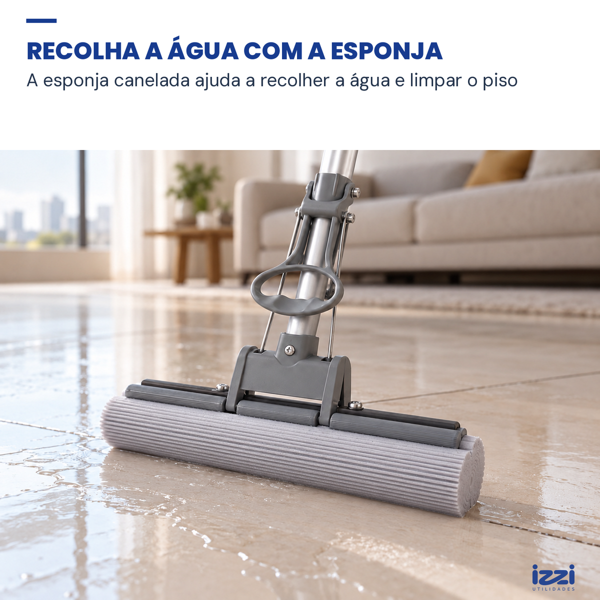 Mop Esponja com Cabo Extensível