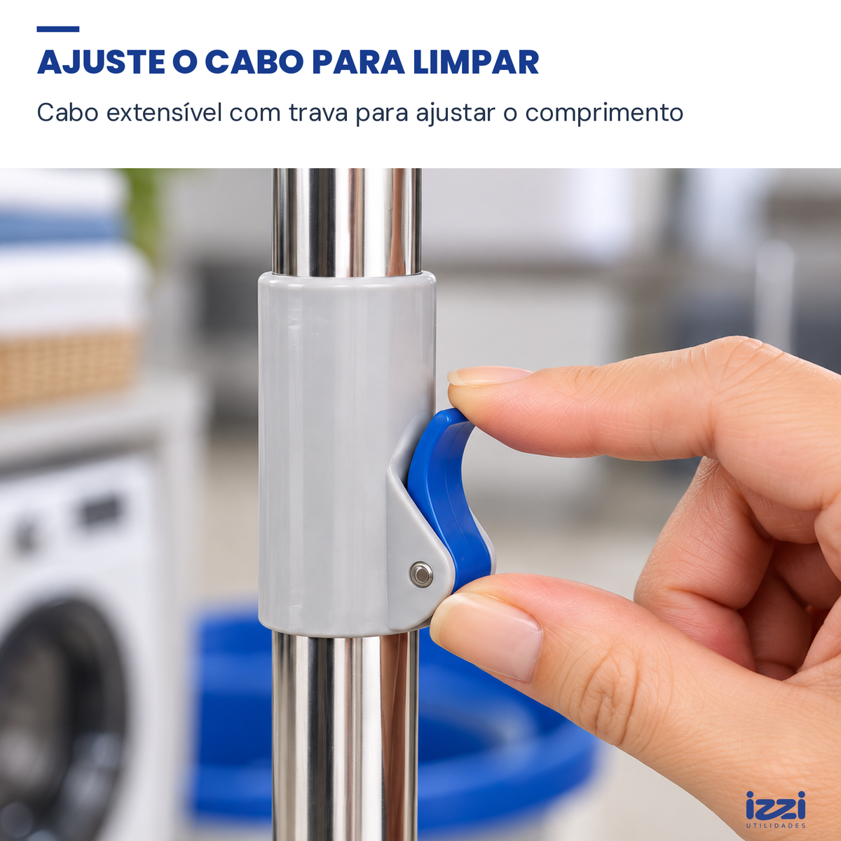 Mop Giratório 360° com Balde 8 L e Microfibra