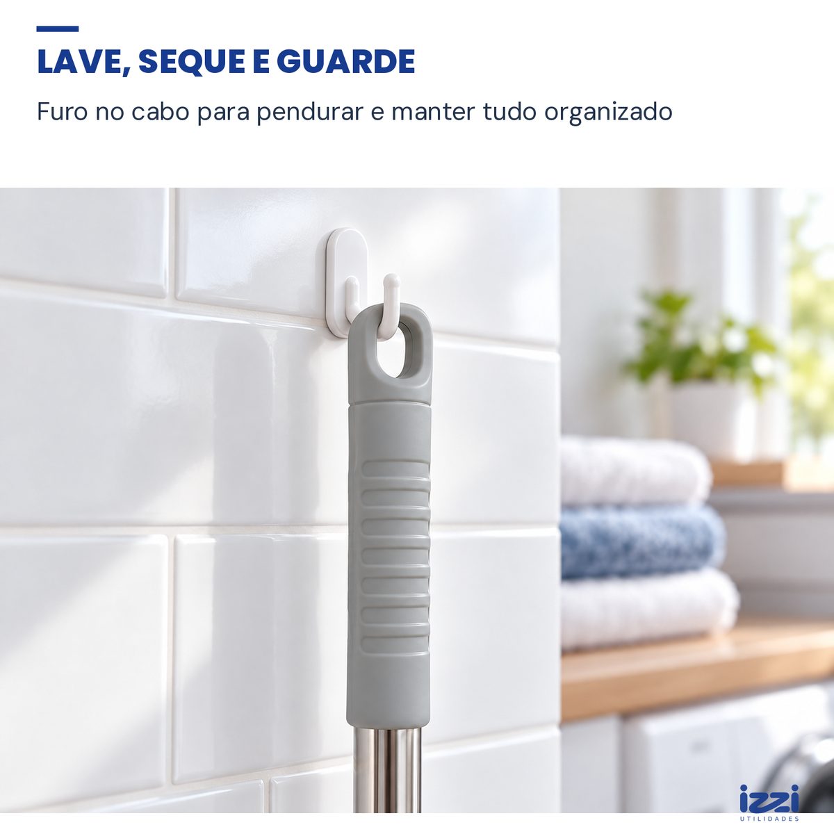 Rodo Magico de Silicone Flexível 50cm com Cabo Extensível