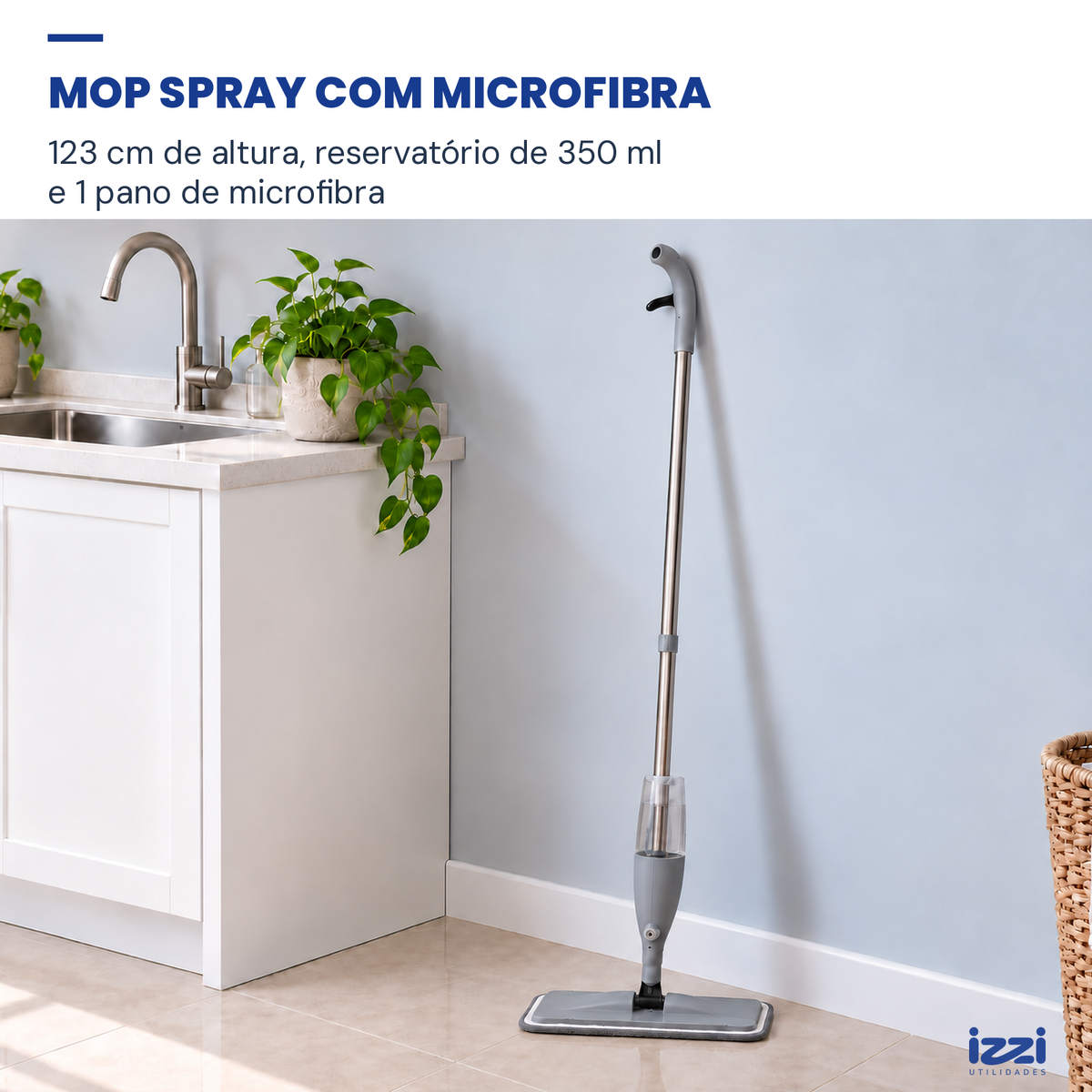 Mop Spray 360° com Reservatório de 350 ml
